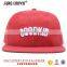 6 Panel Snapback Cap With Embroidery Logo/Flat Brim Customize Snapback Hats/Caps