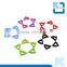 Insulation and heat resistant pentagon transformable silicone stainless steel pot holders