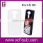 Hot 2D PC hard plastic sublimation phone cases with metal insert sublimation printing for LG G3