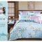 100% Tencel Flower printed bedding sets Queen Size 6PCS Jacquard