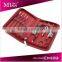 2016 Miss Fashion Red&black spacing Manicure Set with red reather box
