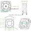 High quality 12v cooling fan 60x60x25mm for UPS power supply
