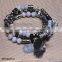 Multilayer Glass Bead Bracelet