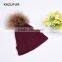 2016 100 % cotton Wine Red Baby Kids Crochet Hat Handmade Children Knitted Hat KZ160085