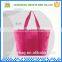 Custom pink polyester multifunction tote mummy nappy bag