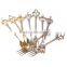 Wholesale Stainless Steel Fruit Fork Dessert Fork set Three colors 3pcs/set