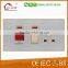 British Standard Stainless Steel 2 Gang 13A MF Switched Socket with neon, Double 13A Wall Socket and Switch