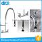 wholesale wall mounted dual handle pull out upc brass commercial pre-rinse industrial kitchen faucet
