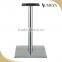 Hotel furniture restaurant chrome plating metal coffee stainless steel table base