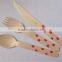wooden fork spoon knife disposable spoon
