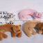 Very cute embroidered plush animal pillow