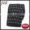 New Arrival Mens BLACK Knitted Tie With White W Pattern KT056