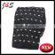 new arrival mens BLACK knitted tie with white W pattern KT056