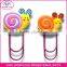custom 3D love heart shaped PVC magnetic bookmark clip for sale