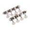 Machines Tuners Pegs Tuning Key with White Pearl Plastic Knobs 4L+4R for Mandolin