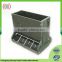 Double plastic pig feed water trough