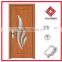 Luxury design wooden PVC door with glass HBW-307B