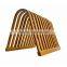 DT007/ Kitchen Art Shape Construction Shape Bamboo Wooden Wall Dish Plate Rack