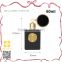 Fancy frosted square glass perfume bulb atomizer with golden screw up