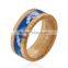 Real Wood Ring, Wood Ring With Camouflage Inlay