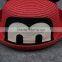Cartoon Mickey Straw Hats M Pattern Bucket Sun Caps Straw for Kids Baby