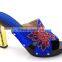 New style fashion design high quality slipper with heel for woman 6 color in stock