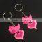Good quality rubber key chain / custom pvc keychain / plastic silicone keychain