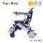 Topmedi hot sale portable outdoor folding wheelchair with big wheels for Disabled People