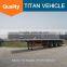 flatbed with side wall semi trailer , 3 axle for sale
