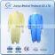 Medical Yellow disposable isolation gown