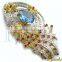 Diamond Gold Pendants, Blue Topaz Diamond Pendants, Diamond Jewelry