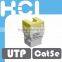 RJ45 8P8C ETL 180 Degree UTP Super Cat 5e Modular Keystone Jack
