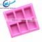 6 Cavities rectangle silicone soap molds