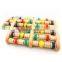 Good Quality Portable Household Colorful Foot Roller Wooden Foot Massager