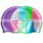 Custom waterproof silicone swimming cap for all ages/ swim cap