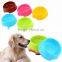 Plastic Candy Color Pet Cat Dog Puppy Rabbit Animal Practical Food Water Bowl