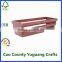 Gift Wood Crate Red Colored Decorative Wooden Storage Crates