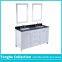 Tonghe Collection Classic White Bath Vanity Set Black Granite Top