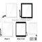 OEM New White and black Outer Glass Touch Screen Digitizer Assembly For iPad Mini 2
