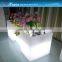CE ROHS Plastic christmas flower pot/ led decorative planter