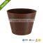 Decorative Artificial Wooden Flower Pot for Room Decoration/Outdoor/Indoor Garden pr/lightweight/strudy and durable/eco-friendly