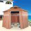 Luxurious hexagonal canopy beach iron gazebo tent