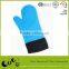 silicone oven mitt for microwave,long silicone oven mitt with canvas stitching