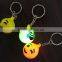 Fashion design various led flashing light emoji keychain