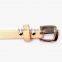 New Designed Fashion Rivet Decorated Lady Thin PU Waist Belt