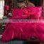 New luury Chinese wedding bed 4pcs bedding set include duvet cover bed sheet pillowcases set satin jacquard home tetile.