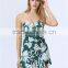 New Arrived Fashion Sleeveless Floral Print Women Playsuit/Jumpsuits
