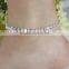 pearl claw crystal anklet shine cupchain crystal footwear handmade crystal foot jewelry for summer beach