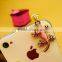 Cute gecko mobile phone accessories Jewelry fashion metal gold phone dust plug in bulk