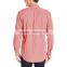 OEM 2017 pattern men's long sleeve fashion pink oxford shirt
